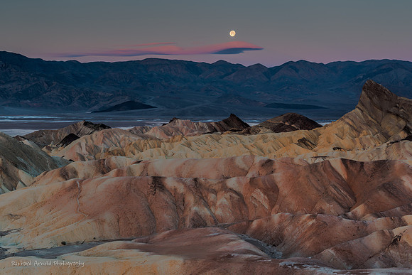 Moonrise over Death Valley, CA