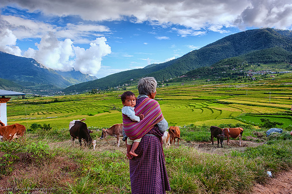 Old woman with child