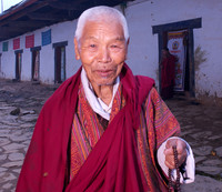 Old man with prayer beads