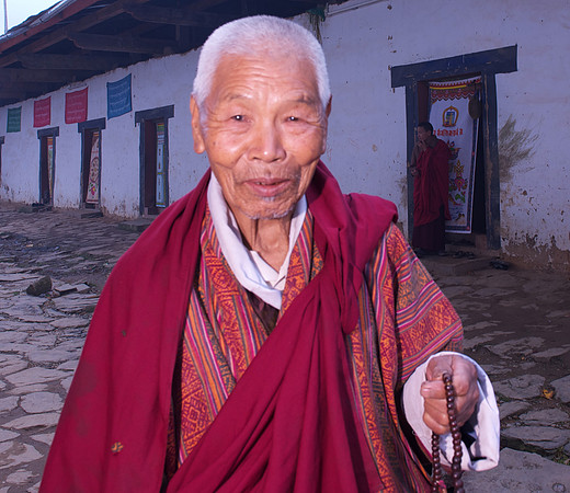 Old man with prayer beads